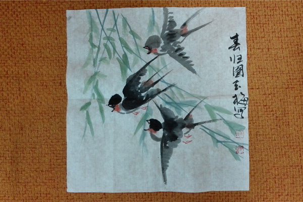 美丽乡村文化墙优秀绘画赵玉梅作品